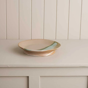 Ceramics: PLATFORM PLATE GREEN