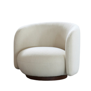 Form Boucle Swivel Chair - Damaged Carton