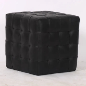 The Cube- Black Leather