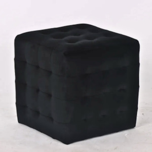 Furniture: The Cube- Black Velvet