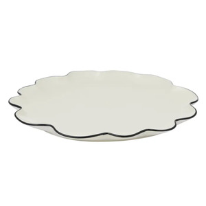 Winslow Ceramic Plate Ivory/Black