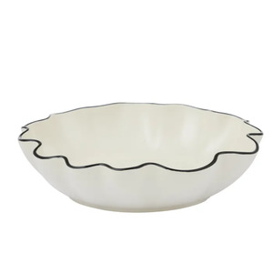 New: Winslow Ceramic Bowl Ivory/Black