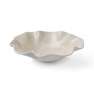 New: TIDE MELAMINE IVORY SERVING BOWL