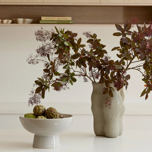 Homeware: AUGUST WAVY MINERAL GREEN VASE