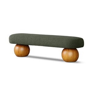 Furniture: Helena Boucle Ottoman- Olive