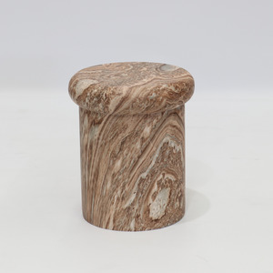 New: Strata Stool- Warm Marble