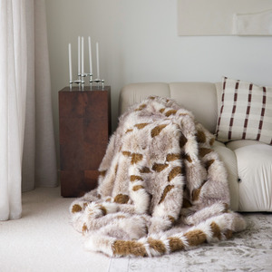 New: Serene Vegan Fur Throw- Multi