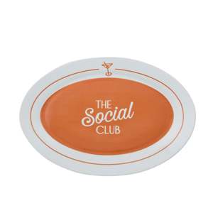 The Social Club Oval Platter