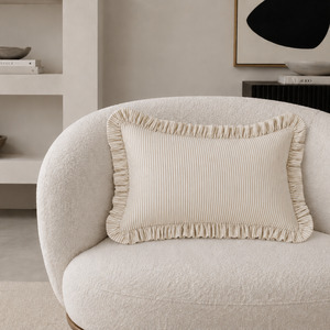 Homeware: Bonny Cushion Taupe/Ivory