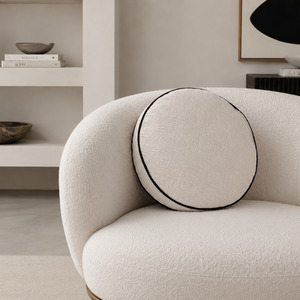 Monet Velvet Round Cushion