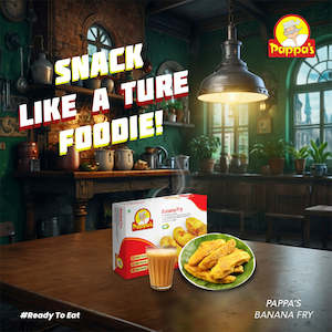 Frozen Snacks: Pappas Banana fry 1kg