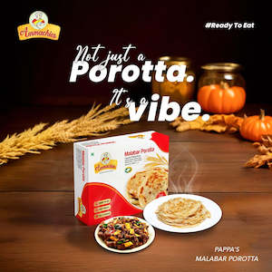 Frozen Snacks: Pappas Restaurant Porotta 2kg