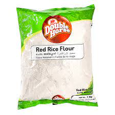 Rice And Wheat: Double Horse Red Rice Flour 1kg