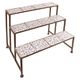 3 Tier Garden Plant Stand Aged Blue - Homelandz