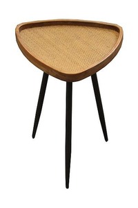 Rattan triangle side table - Homelandz