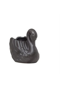 Swan Planter - Small Matte Black - Homelandz