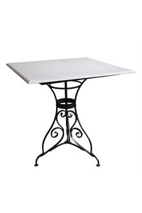 Square Paris Table Marble Top - Homelandz