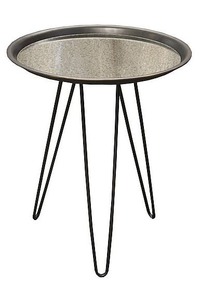 Smoked mirror side table - Homelandz