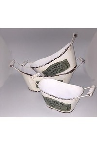 White Metal Pots - Homelandz