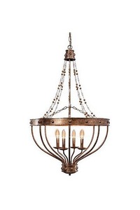 Products: Antique Silver Foil Chandelier - Homelandz
