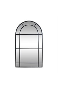 Products: Iron Arched Mirror - Black Frame - Homelandz