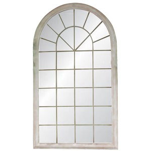Products: Large Outdoor Mirror - Antique White Finish - Homelandz