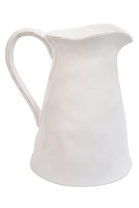Products: Elegant White French Country Pitcher - Homelandz