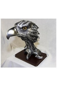 Eagle Head on Wooden Stand - Homelandz