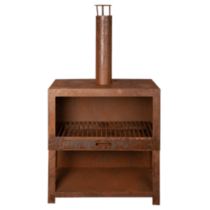 Products: Large Terrace Heater with Storage Rust - Homelandz