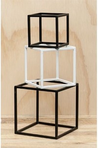 Products: Black and White Cubes Set of 3 - Homelandz