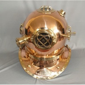 Brass and Copper Divers Helmet - Homelandz