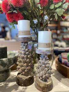 Plants Flowers: Pinecone Candle Holder - choose from 2 sizes
