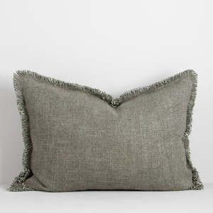 Dover Cushion with Feather Inner - Sage 40x60cm