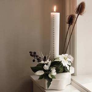 Broste Copenhagen: BROSTE Christmas Eco Advent Calendar Candle - Pure White