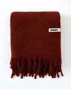 Hommey Merino Alpaca Throw - Merlot