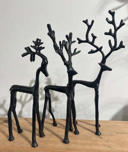 Metal Reindeer - Black