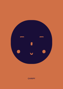 Art: Chirpy Feeling Poster, 50 x 70cm unframed