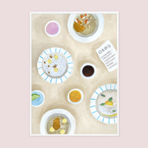 Art: Breakfast at GRØD - Taisho 70- x 100cm unframed