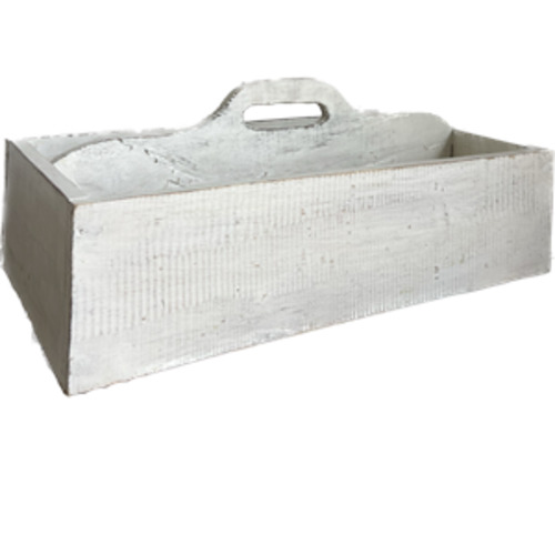 Florence Caddy White 25x45x18cm