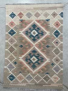 Vintage Handwoven Rug 90 x 60 cm - piece 352