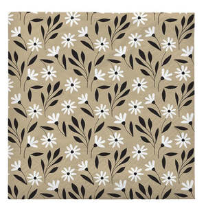 Broste Paper Napkin Meadow - Beige/Black