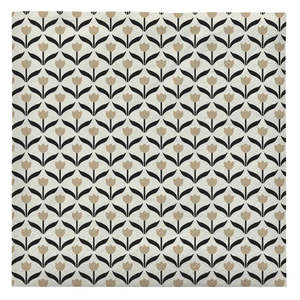Broste Paper Napkin Tulip - Beige/Black