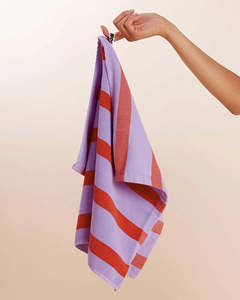 Hommey: Tea Towel - Grapefruit Stripes