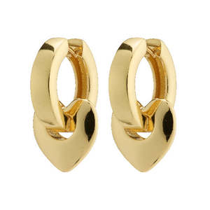 Pilgrim Jewellery: Iokaste Recycled Chunky Hoops - Gold Plated