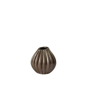 Broste Copenhagen: BROSTE Vase Wide S - Antique Brown