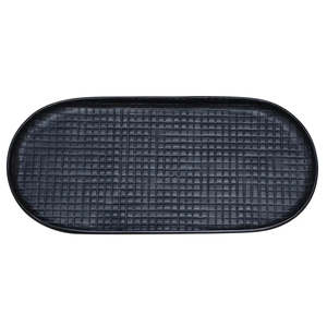 Gifting: ANKARA Oval Small Tray - Black