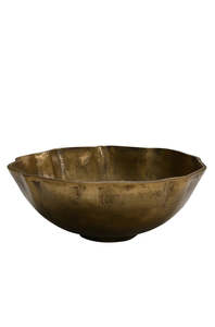 ANKARA Gilded Poppy Bowl - Vintage Brass