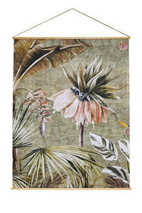 Hanging Paper Scroll Art - Blooming Eden - 2 Sizes