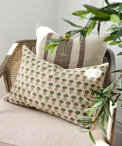 Living: Lyla Handblocked Cushion