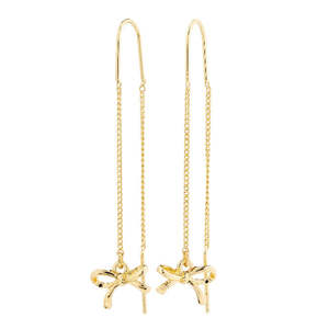 Lysandra Recycled Chain Earrings - Gold Plated